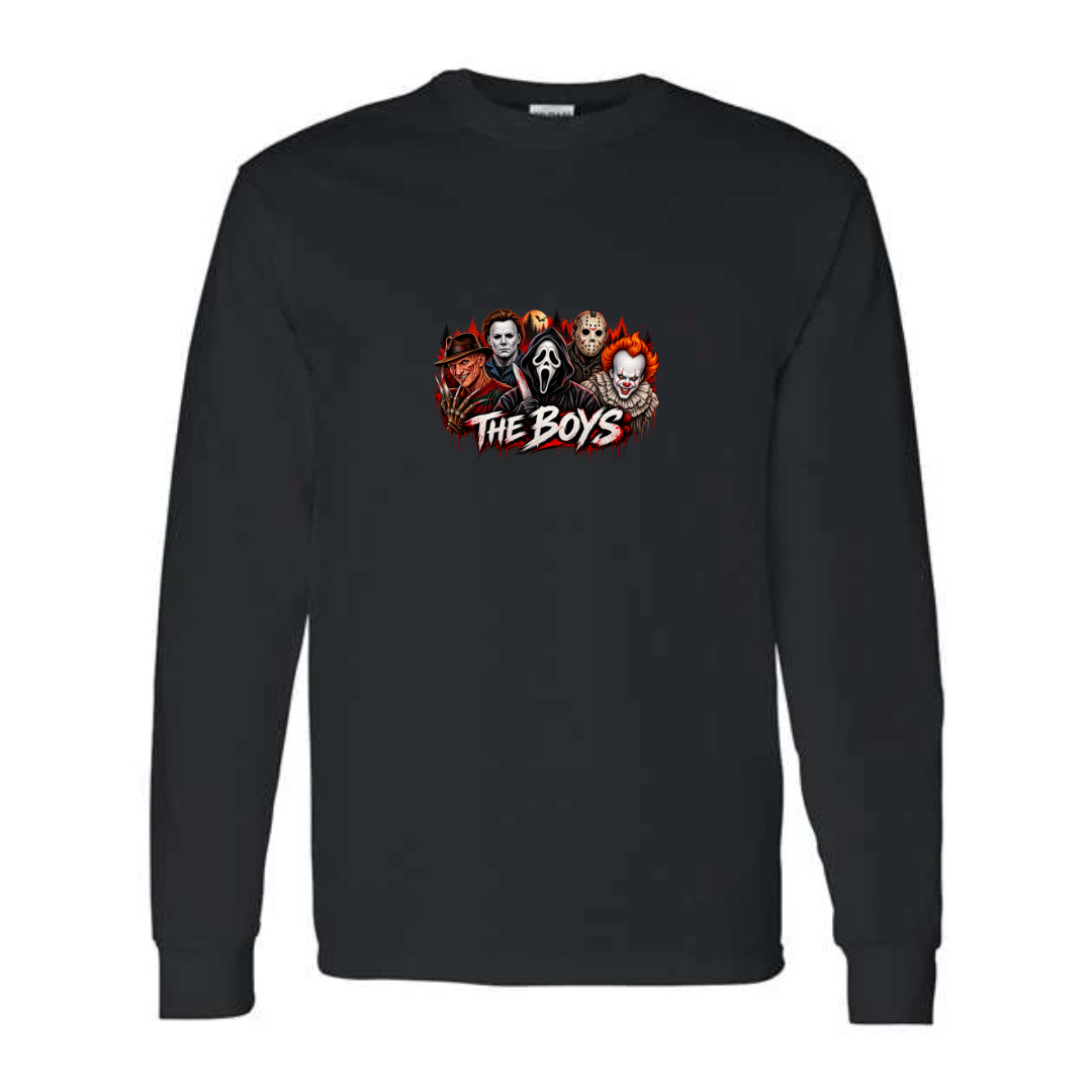The Boys design on black long sleeve tee