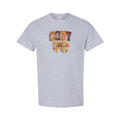 Cozy Season design on grey short sleeve tee