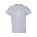 The World Needs Your Magic design on grey short sleeve tee