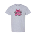 Hope — Bow design on grey short sleeve tee