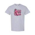 Faith Over Fear design on grey short sleeve tee