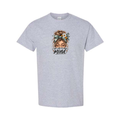 Take Care of Your Mind design on grey short sleeve tee