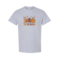 Tis The Season design on grey short sleeve tee