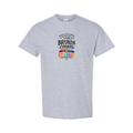 Broken Crayons Still Color design on grey short sleeve tee