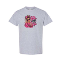 Pink Is More Than A Color design on grey short sleeve tee