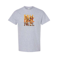 Fall Bow design on grey short sleeve tee