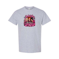 In October We Wear Pink — Witch Trio design on grey short sleeve tee