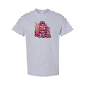 Check Your Breasties design on grey short sleeve tee