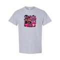 In October We Wear Pink — Witch Hat design on grey short sleeve tee