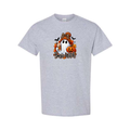 Basic Witch design on grey short sleeve tee