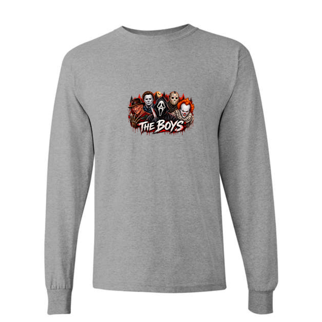 The Boys design on grey long sleeve tee