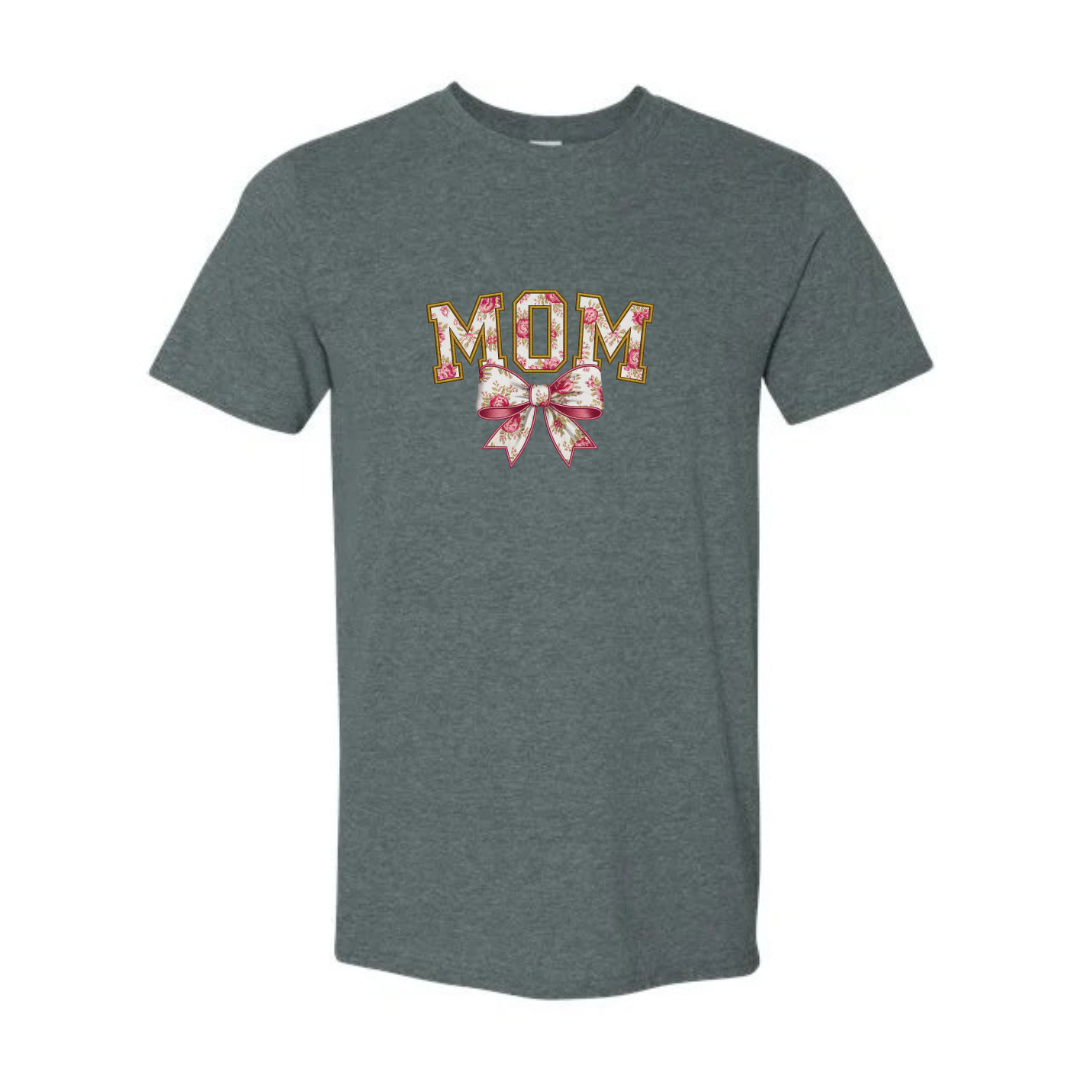 MOM design on grey Softstyle tee